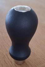 Bassoli Kunststoff-Raspelgriff in Schwarz auf In einer Nahaufnahme. 